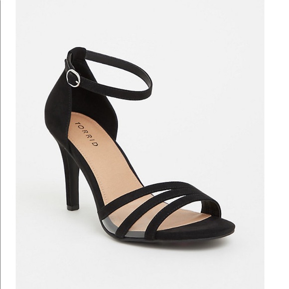 wide width strappy heels